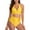 Green, variant on Women's Bikini Sets Two Piece Plus Size High Waisted V Neck Swimsuit Twist Front Adjustable Straps Bathing Suit
