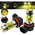 thumbnail image 1 of Last Chance Qaailabf 2X H11 100W LED 4300K YELLOW 2323 Projector Driving Light Bulbs, 1 of 9