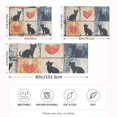 thumbnail image 2 of Yayeee Pillowcase Queen Size Set of 2 Satin Wrinkle Resistant Pillow Case, Cats and Hearts, 2 of 7