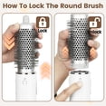 thumbnail image 3 of AFDD Round Brush Attachment Compatible with Shark Speed Style Hair Dryer Accessories for Smooth Adds Volume Curls, 3 of 9
