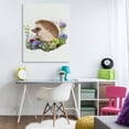 thumbnail image 4 of Stupell Industries Eclectic Hedgehog in Garden Canvas Art, 36 x 48, by Fab Funky, 4 of 8
