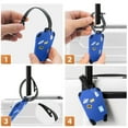 thumbnail image 3 of Luggage Tags, 2 Pack Luggage Tags for Suitcases, Silicone Suitcase Tags, 3 of 6