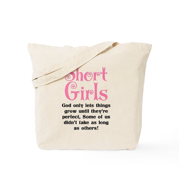 CafePress - SHORT GIRLS Tote Bag - Unisex Canvas Tote Bag, Beige, 1-Piece