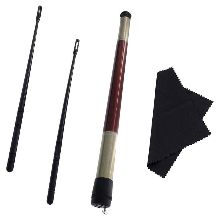 LWEEIN 1 Set Flute Cleaning Stick Cleaning Cloth Flute Cleaning Accessories (Black), Size: 34.60X0.90X0.80CM