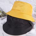 thumbnail image 2 of CoCopeaunts Summer Bucket Hat Solid Color Double Side Basin Hat Men Casual Fashion Sunscreen Packable Big Fisherman Hat, 2 of 8