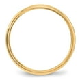 thumbnail image 2 of Real 14kt Yellow Gold 4mm Milgrain Half-Round Wedding Band Size: 9; for Adults and Teens; for Women and Men, 2 of 4