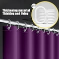 thumbnail image 5 of Waterproof Shower Curtain - 70.8x70.8 Inch Frosted Polyester Fabric - Punch-Free Bathroom Partition in 12 Colors, 5 of 8