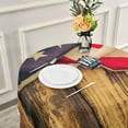 thumbnail image 6 of GZHJMY Old Mood American Flag Polyester Fiber Round Lace Tablecloth, Delicate Table Decoration Items, Protect Your Table (60 Inches/Diameter)., 6 of 7