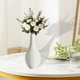 thumbnail image 4 of Jarrón de flores, jarrón de arte decorativo, moderno, sencillo, minimalista, arreglo floral para Blanco, 4 of 7