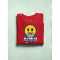 thumbnail image 3 of Sensei Emoji Dojo - Wise Master Retro Graphic Men's Sweatshirt, 3 of 4