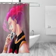 thumbnail image 3 of HunterXHunter Hisoka Bathroom Shower Curtain,Bath Curtains Durable Waterproof Bath Curtain with 12 Hooks,72x72in, Adluts Girls Boys Bathroom Decor House Gifts, 3 of 7