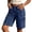 Blue, variant on Jeans Cargo Shorts for Women Solid Color Washed Denim High Waist Casual Bottoms Cropped Pants Summer With Pockets