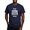 Navy, variant on - Gsus Saves Men's Fitted T Shirt (Dark) - Men's Fitted T-Shirt