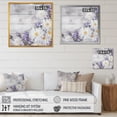 thumbnail image 4 of Designart "White And Purple Magnolia Flowers III" Floral Magnolias Wall Decor, 4 of 5