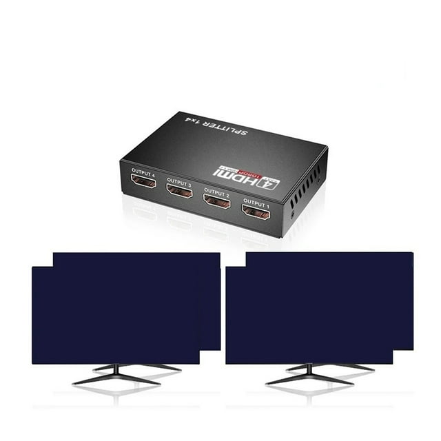 HDMI Splitter 1080P Dual Display Converter with Power for HDTV DVD HDMI-Compatible Switch Switcher