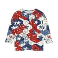 thumbnail image 5 of Xdegoge My Account History 4Th of July Clothes for Girls Boys Kids American Flag Shirt Stars Strips Usa Tee Shirt 3/4 Sleeve Summer Tops Raglan Crewneck Patriotic Shirts 4 Years Old Girl Gift, 5 of 5