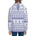 thumbnail image 6 of Pofeuu Abstract Gondola Snowflake Print Teenage Zipper Hoodie Sweatshirts Hooded Casual Jackets With Pocket For Boys Girls-Small, 6 of 6