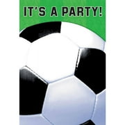 Soccer Folded Invitation (6 Pack) - Party Supplies