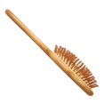 thumbnail image 4 of Cepillo de masaje para el cuero cabelludo, cepillo de masaje de madera antiestático para el cabello, cepillo de masaje para mujer, acabado de lujo, 4 of 5