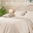 thumbnail image 5 of Queen Comforter Set Ultra-Soft Bed in a Bag Queen Size 7 Pieces Oeko-TEX Certified Bedding Set with Down Alternative Comforter Sheets Pillowcases Shams Beige, 5 of 7