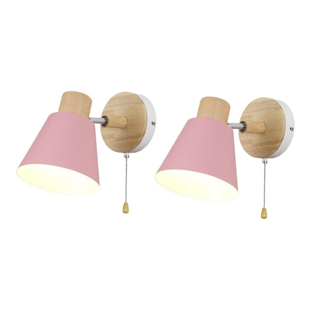 Lámpara de pared moderna Sunnimix Aplique de la pared Luz giratoria Rosa