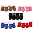 thumbnail image 5 of 4pcs Pet Dog Cat Shoes,Dog Boots,Warm Winter Puppy Cat Rain Snow Footwear Booties, 5 of 7