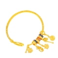 thumbnail image 1 of Pulsera Gold Placer para mujer, estilo chino, 28 g, brazalete abierto, 1 of 2