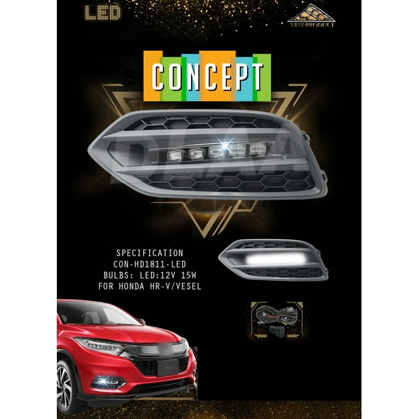 For 20192020 Honda HRV HRV LED Fog Lights Lamps with Assembly Set L&R