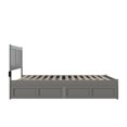 thumbnail image 6 of AFI Tahoe Queen Wood Platform Bed with Headboard Footboard & 2 Storage Drawers, Grey, 6 of 7
