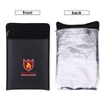 thumbnail image 1 of LHCER 1pc Double Sided Fireproof Bag Fire Water Resistant Pouch for LiPo Battery Money Document, Fireproof Documents Bag,Fireproof Bag, 1 of 8