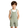 thumbnail image 3 of CONZONE Kids Boys Girls Bib Overalls Casual Shortalls For Child Adjustable Strap Plaid Loose Romper Jumpsuit With Pockets, 3 of 8