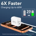 thumbnail image 2 of Cargador rápido Charger Auorld USB C de 60 W para iPhone 17 Pro Max, 2 of 7