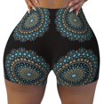 thumbnail image 2 of Fotbe Mandala Shorts Sin Costuras – Shorts Deportivos de Cintura Alta para Mujer, Elásticos para Gimnasio, Yoga, Running o Ciclismo-Small, 2 of 8