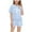 Sky Blue, variant on Plebaso Girls Boys 2 Piece Summer Outfits Short Sleeve T-Shirts Sports Shorts Clothing Set for 5-14 Years