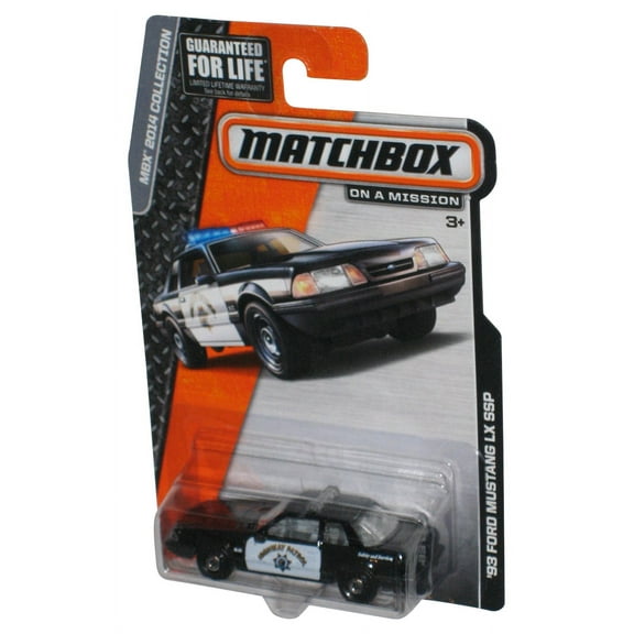 Matchbox MBX 2014 Collection Black '93 Ford Mustang LX SSP Toy Car