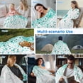 thumbnail image 5 of Turquoise Polka Dot Cooling Blanket,Lightweight Breathable Summer Throw Blanket with Double Sided Cold Effect,Abstract Modern Art Dots Watercolor Picnic Blankets Bed Sheet for Hot Sleepers 30"x40", 5 of 8