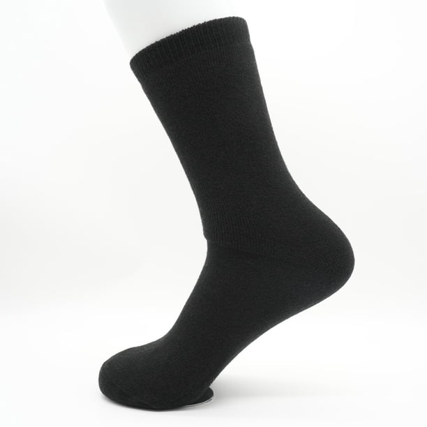 Calcetines de lana gruesos de rizo para hombre, calcetines de tubo medio, más calcetines cálidos de terciopelo, otoño e invierno, calcetines de toalla de tubo medio de rizo para invierno
