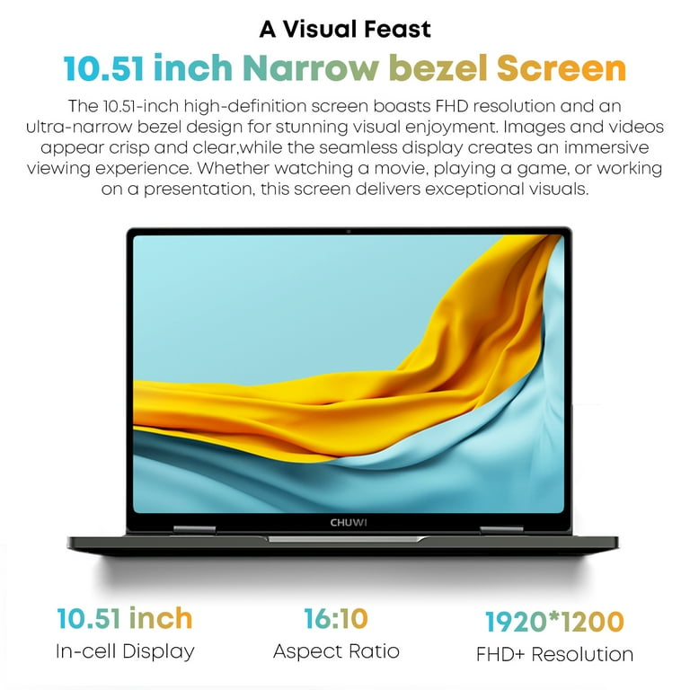 CHUWI 2023 GemiBook Plus Laptop 15.6'', 512GB SSD 16GB LPDDR5, 12th Gen  Intel N100(Up to 3.4GHz), Windows 11 Laptops Computer, 1TB SSD Expend, IPS  FHD