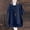 Dark blue, variant on Women's Button Down Shirts,Gauze Popover Tops Peasant Tops For Women Gauze Womens Tops Cotton Summer Tops For Women 2026 Plus Size Linen Tops Linen Blouses Gauze Shirts For Women V Neck