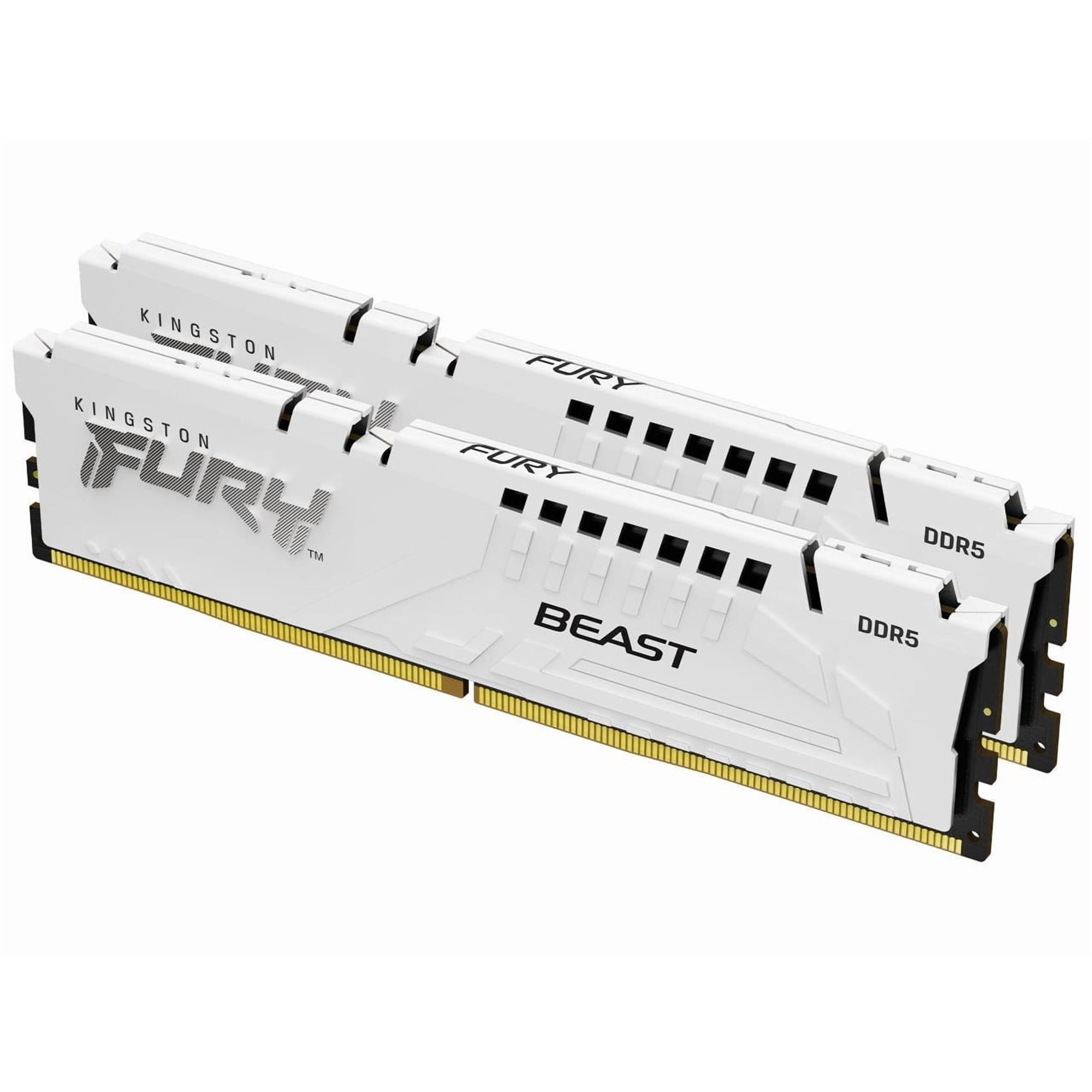 Kingston FURY Beast RAM Module - For Motherboard - 32 GB (2 x 16GB) - RGB - DDR5-6000/PC5-48000 DDR5 SDRAM - 6000 MHz Single-rank Memory