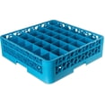 thumbnail image 1 of Carlisle FoodService Products Opticlean Divided Glass Rack with 36 (4.75 x 2.91 Inch) Compartments for Kitchen and Restaurant, Plastic, 19.88 x 19.88 x 5.50 Inches, Blue, 1 of 5