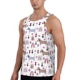 thumbnail image 2 of Daiia Cute Dog Printed Men's Quick Dry Fit Muscle Tank Top Slim-Fit Tank Workout Tank Top Lightweight Sports Tank Top-4X-Large, 2 of 7
