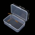 thumbnail image 2 of Rectangular Clear Plastic Storage Containers Box with Hinged Lid for Beads and Other Small Craft Items, 2 of 4