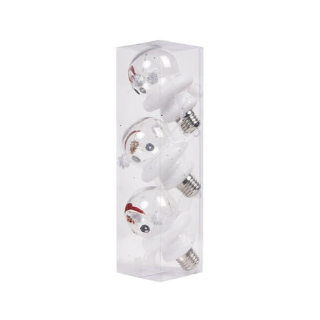 

Veki Tree Ornaments Decoration Christmas Christmas Luminous Creative Mini Luminous Led Christmas LED Ball Pendant Christmas Clear Nylon Thread for Hanging