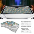 thumbnail image 5 of Disketp Windshield Sun Shade, Car Sun Shade For Front Window Foxes And Birds In Forest Sunshades Sun Visor Protector Blocks Uv Rays Foldable, 5 of 9
