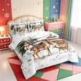 thumbnail image 2 of Manfei Cartoon Christmas Tree 7-Piece King Bedding,Xmas Holiday Season King Bed in a Bag,Xmas Reversible, 2 of 7