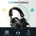 thumbnail image 5 of TOGETOP 2.4G Wireless Gaming Headset with Microphone Bluetooth 5.2 Headphones for PC PS4/PS5/MAC/Nintendo Switch,Ultra-Low Latency,Stereo Surround Sound,Clear Loud Mic,Xbox Only for Wired Connection, 5 of 11