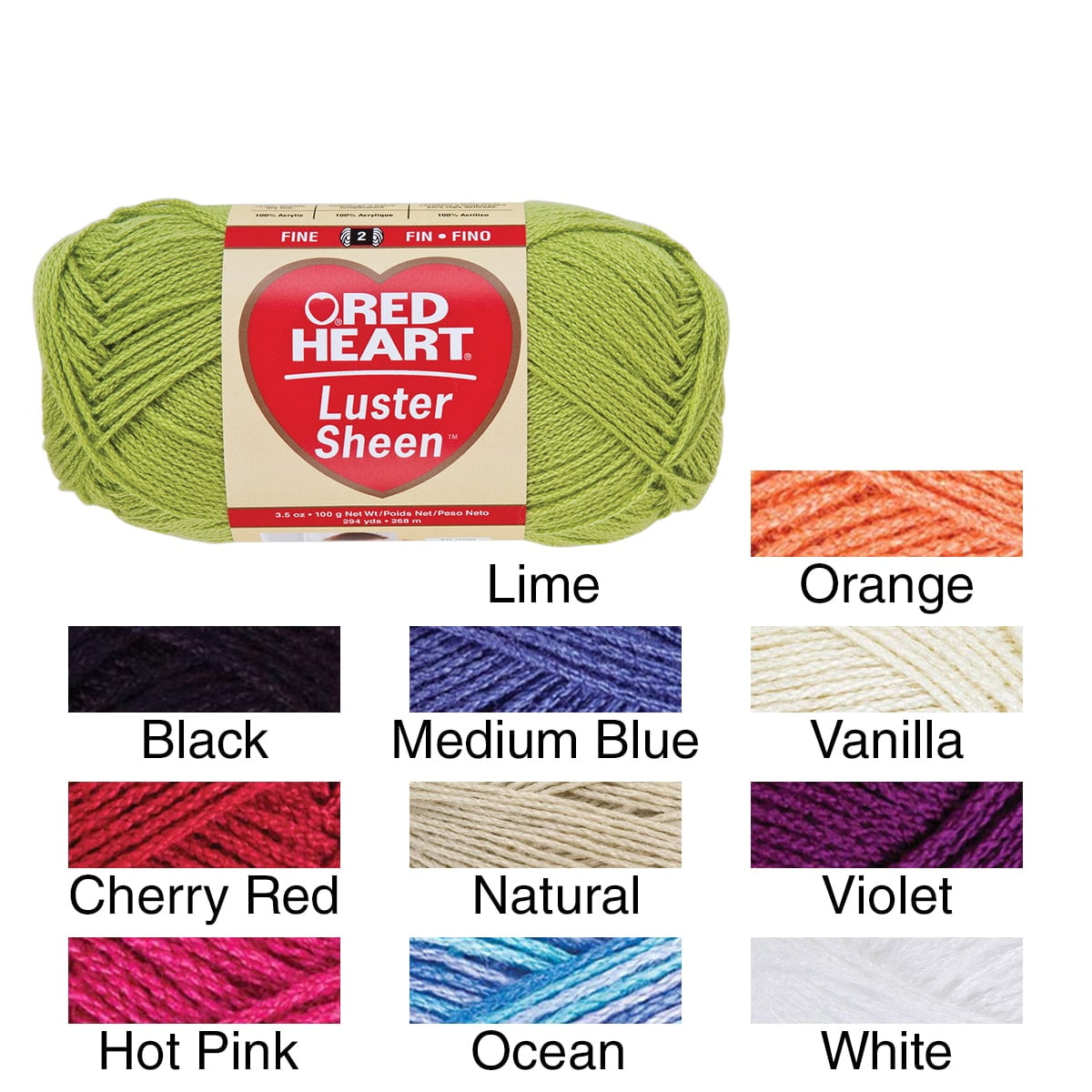 Coats And Clark Luster Sheen Yarn