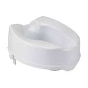 Drive Medical Raised Toilet Seat Without Lid, With Lock, Standard Seat, 6 Inch Rise