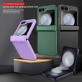 thumbnail image 7 of for Samsung Galaxy Z Flip 6 Case,with Hinge Protection and screen protection,Wireless Charging,Protective Cover Shockproof Rugged Ultra slim Hard Case for Samsung Z Flip 6,Purple, 7 of 7